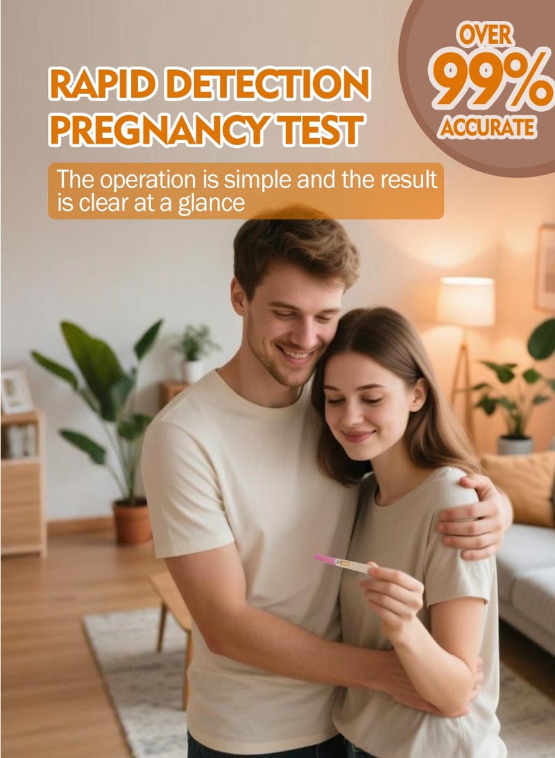 4 قطع من مجموعة اختبار الحمل، كشف دقيق مع نتائج عالية الحساسية، اختبار حمل النساء - Image 2